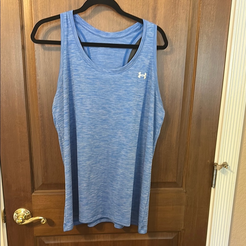 Under Armour Blue Sleeveless Relaxed Tank Top
